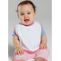 Rabbit Skins Infant Jersey 1-Ply Contrast Trim Velcro Bib